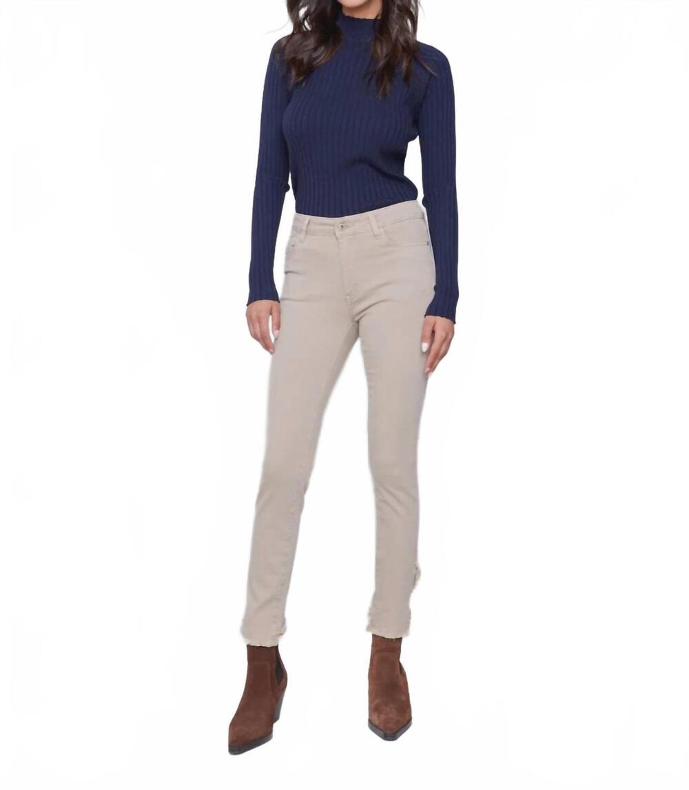 NEW CHARLIE B tulip hem pant in almond 529